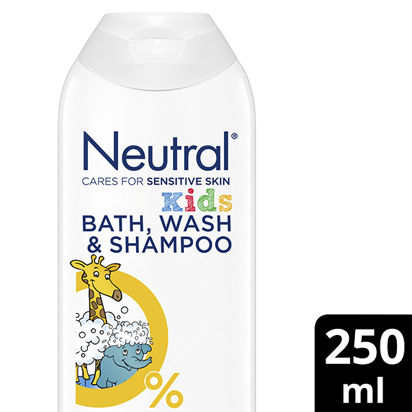 Neutral Kids Bath, Wash & Shampoo Hajusteeton Suihkusaippua 250 ML