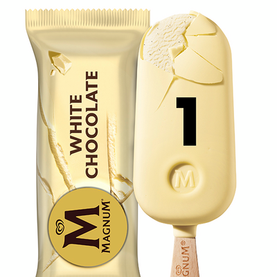 Magnum White Chocolate jäätelöpuikko 79g/110ml