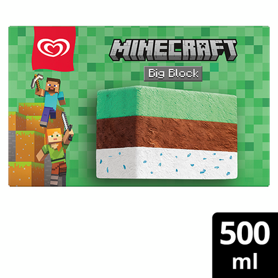 Ingman Minecraft vanilja-suklaa jäätelö 0,5ml
