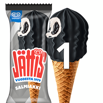Jättis Ice cream cone LIQUORICE 195 ML