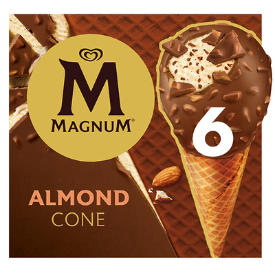 Magnum  Mini Almond Jäätelötuutti Monipakkaus  510ml/321g 6kpl