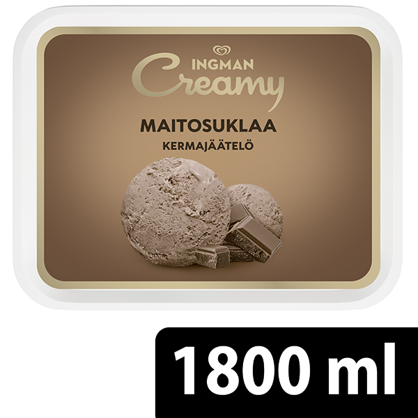 Ingman Creamy Maitosuklaa Jäätelö 1800ml/861g