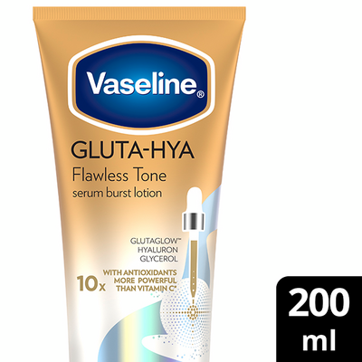 Vaseline Gluta-Hya Flawless Glow Serum Burst Lotion  200 ml