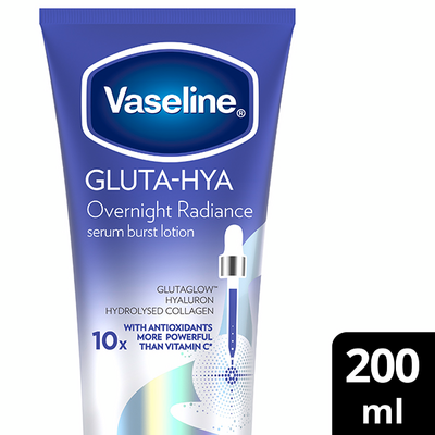 Vaseline Gluta-Hya Overnight Radiance Serum Burst Lotion  200 ml