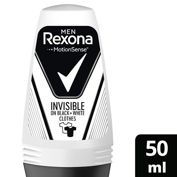 Rexona roll-on 50ml Men Invisible Black White