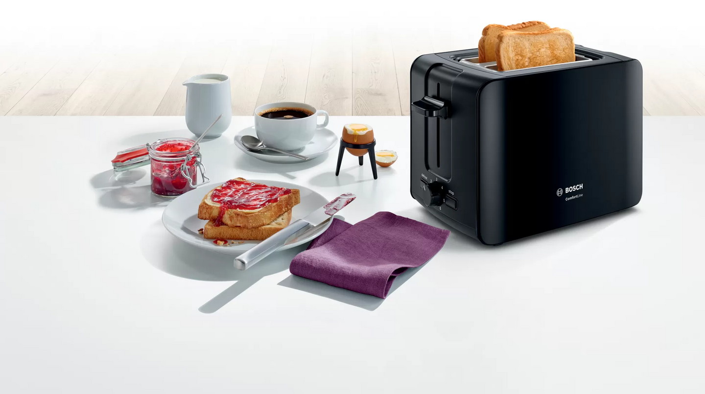 Bosch ComfortLine TAT6A113 -leivänpaahdin, musta