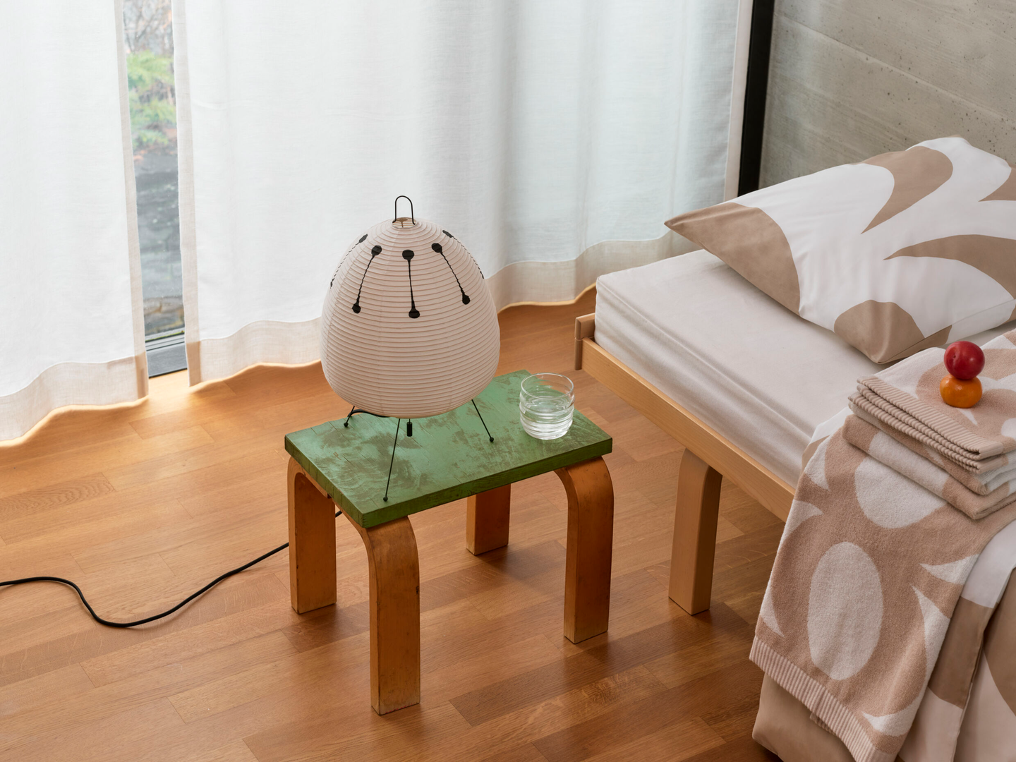 Marimekko Kaivo käsipyyhe 50x70cm beige-valkoinen