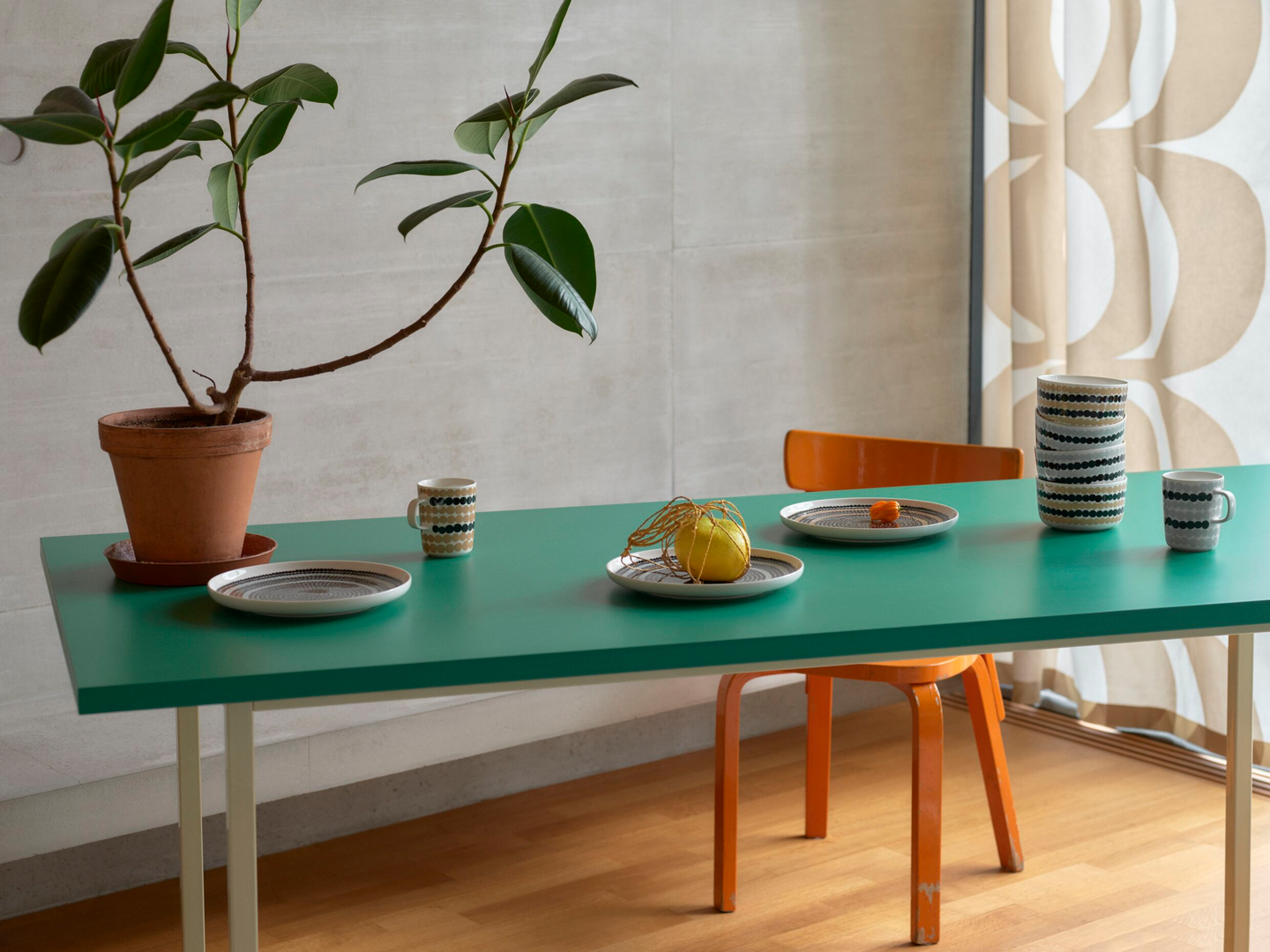 Marimekko Siirtolapuutarha lautanen 25 cm harmaa