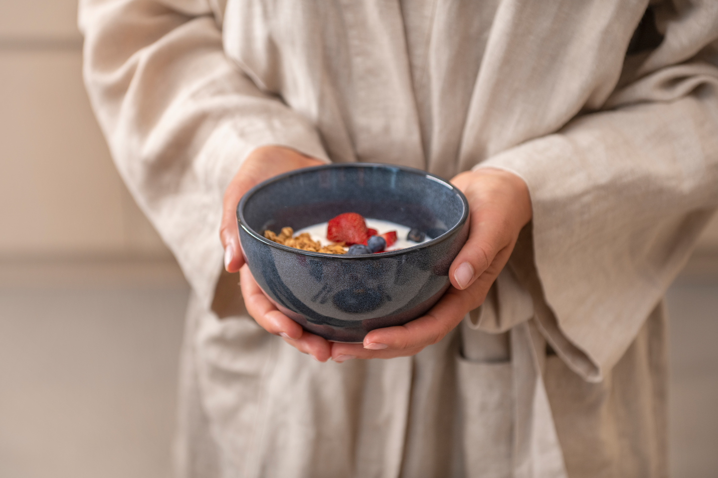 Maku Tones kulho 14 cm 0,6 l siniharmaa