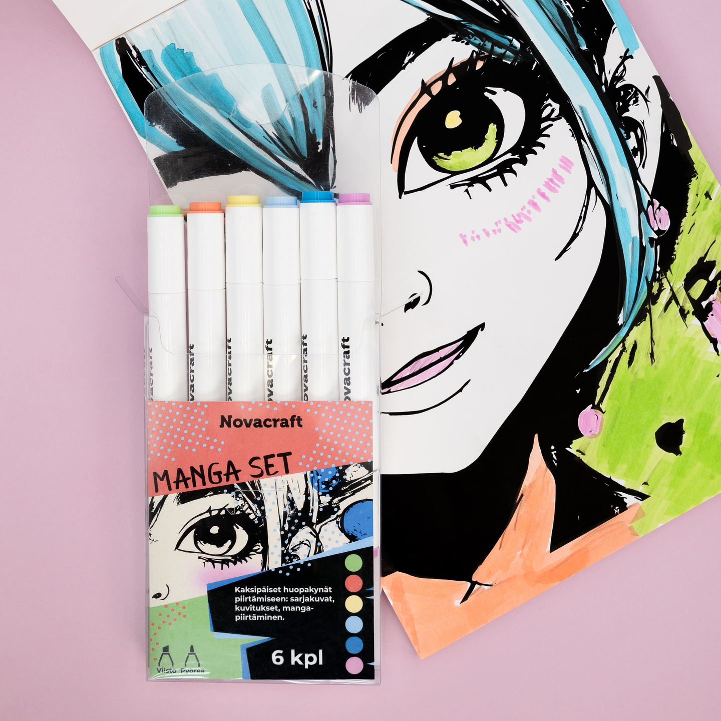Novacraft Manga Set tussit 6 kpl