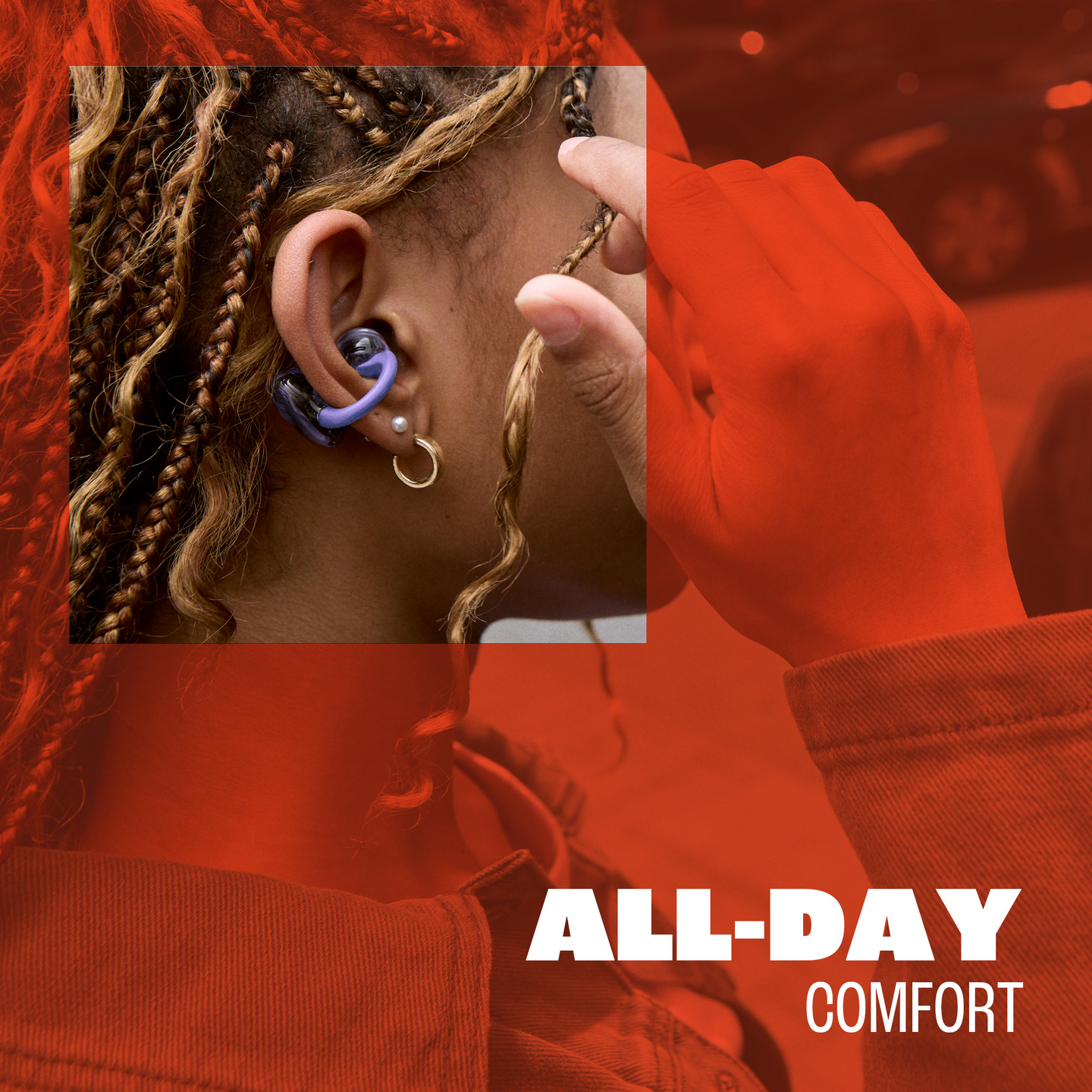 JBL Soundgear Clips -langattomat avoimet nappikuulokkeet, musta