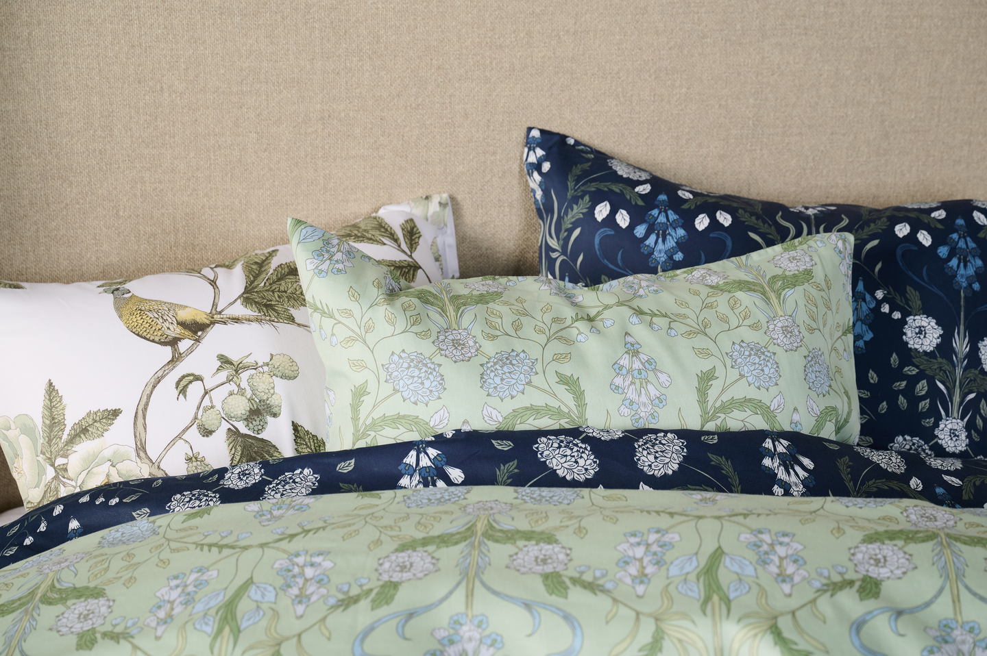 Hemtex 24h Bluebell parivuoteen satiinipussilakanasetti 230x220 cm