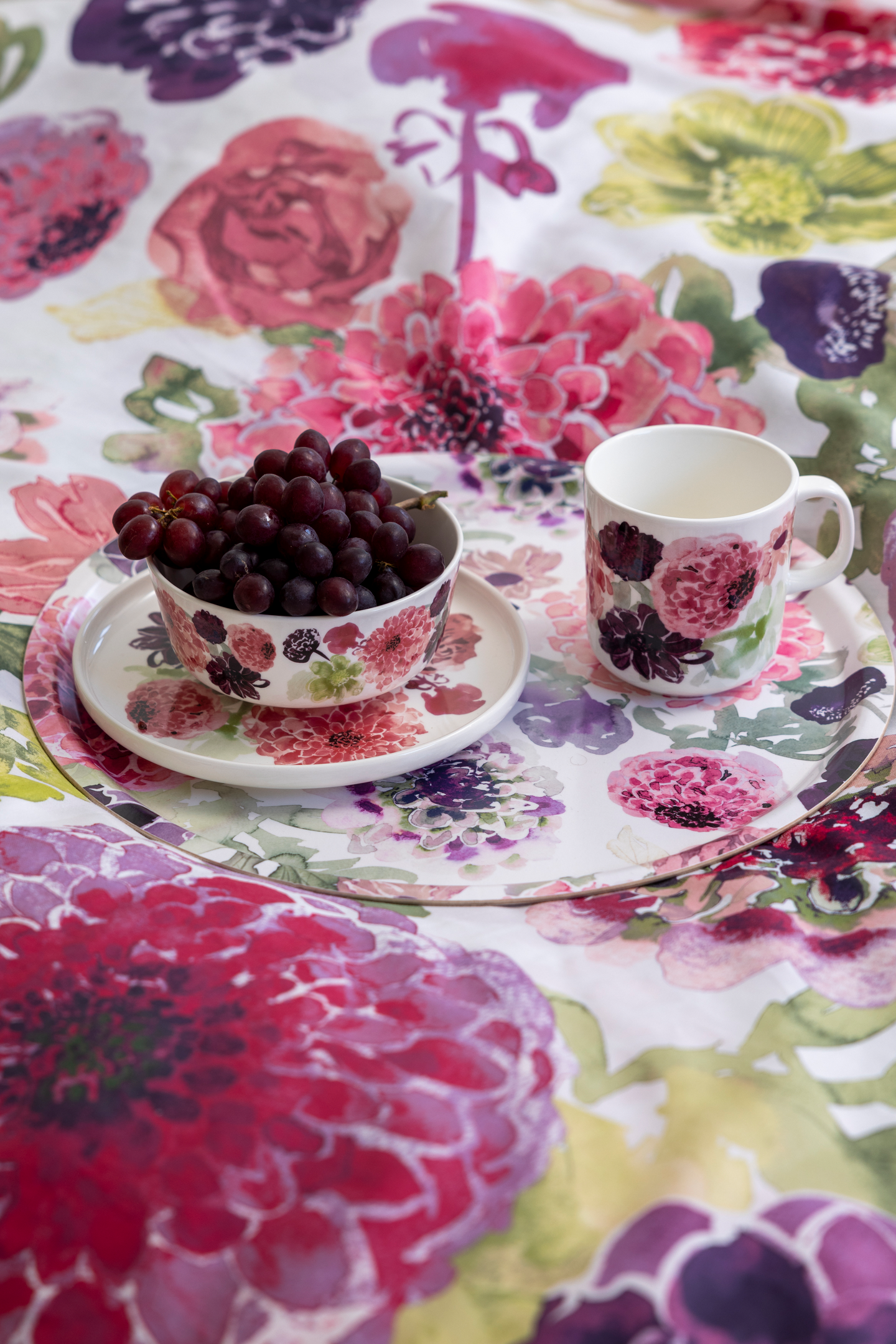 Pentik Daalia tarjotin 38 cm vaaleanpunainen