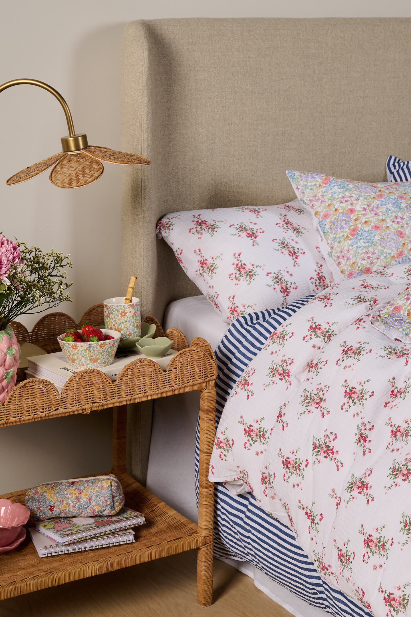 Hemtex 24h Flora kreppipussilakanasetti