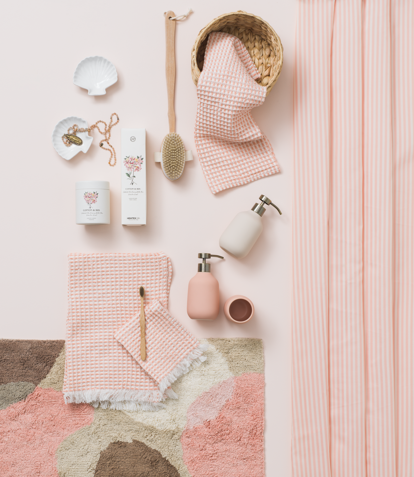 Hemtex 24h Liisa saippuapullo roosa