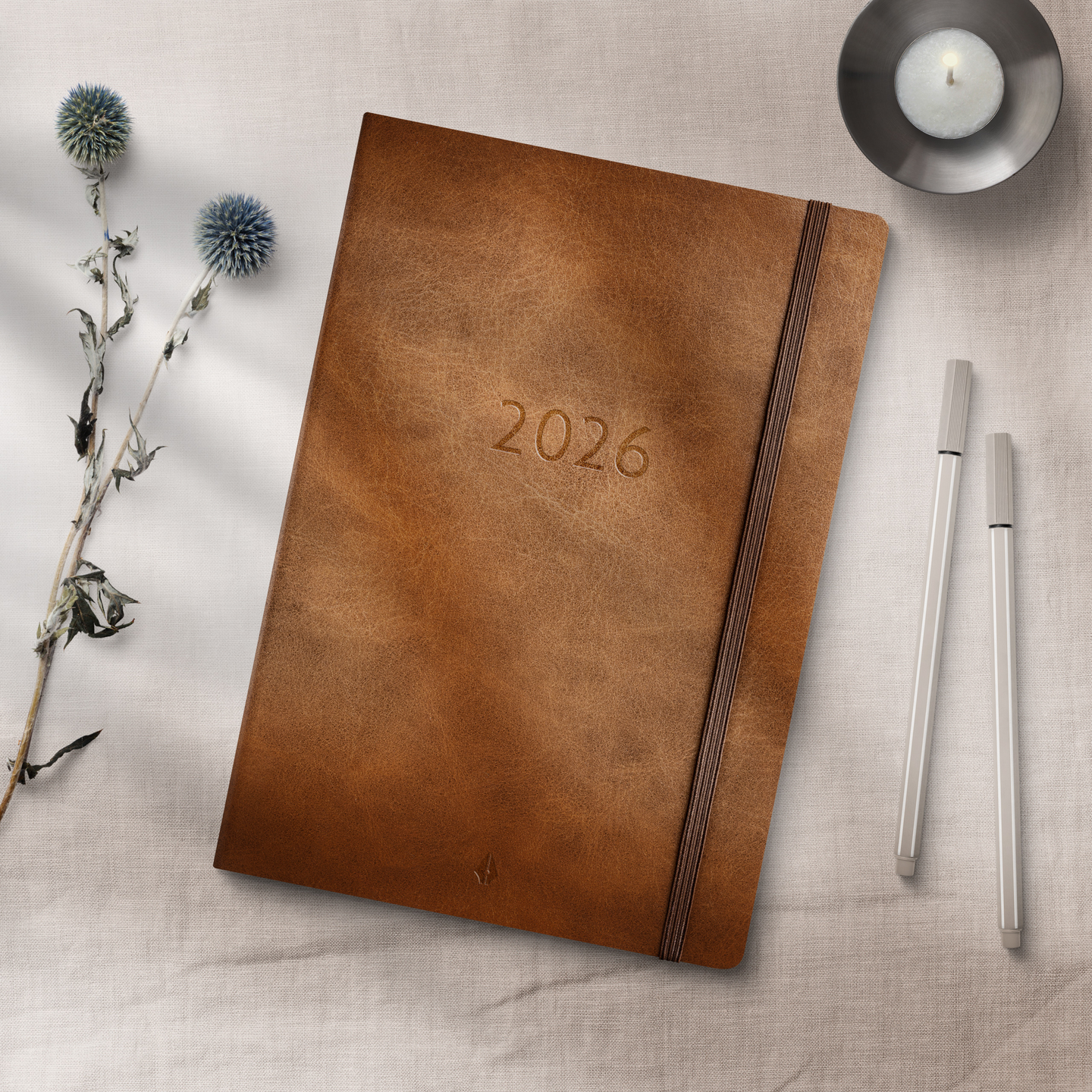 Burde kalenteri 2026 Business Forma Deluxe ruskea