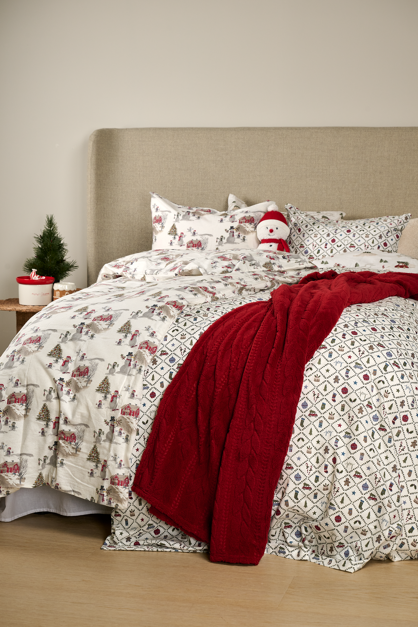 Hemtex 24h Christmas Carol flanellipussilakanasetti 150x210 cm