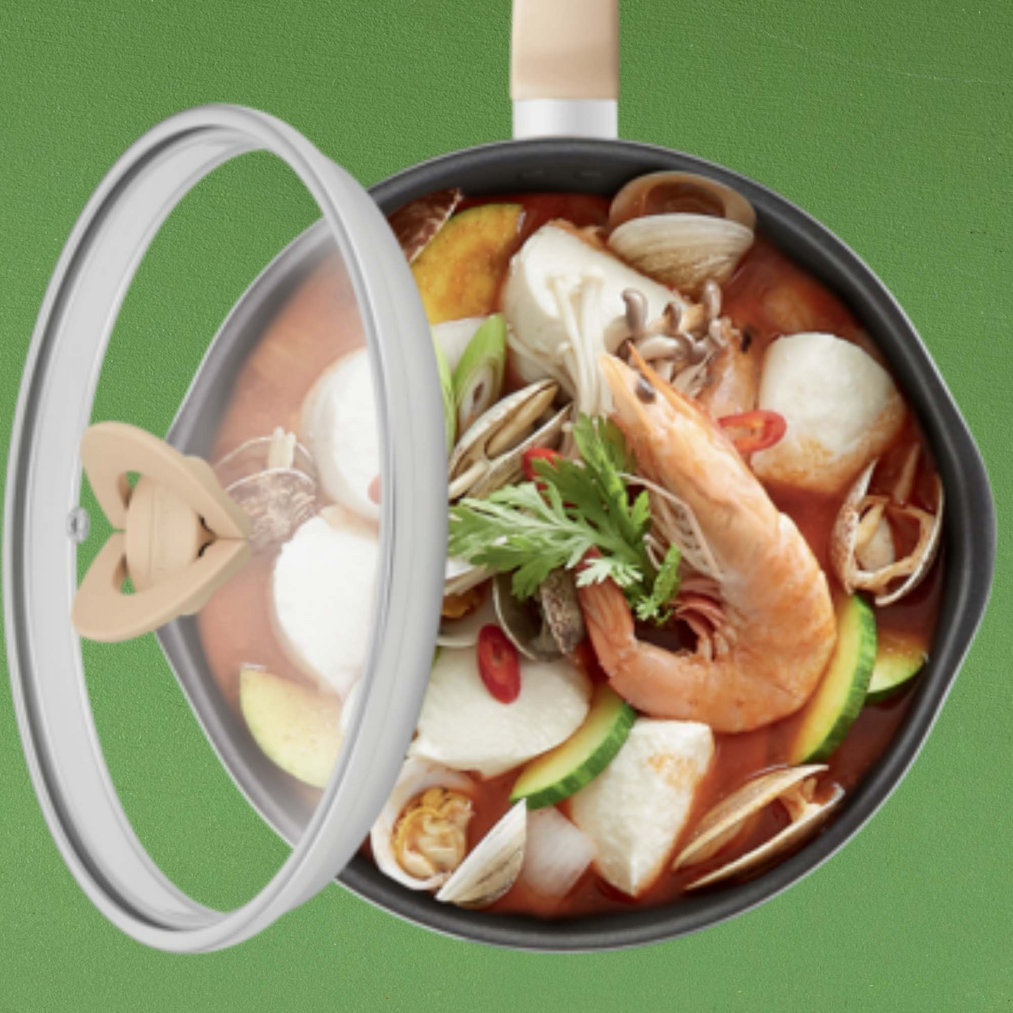 Tefal One Pick Pot Pan monitoimipannu 24 cm/2,6 l beige