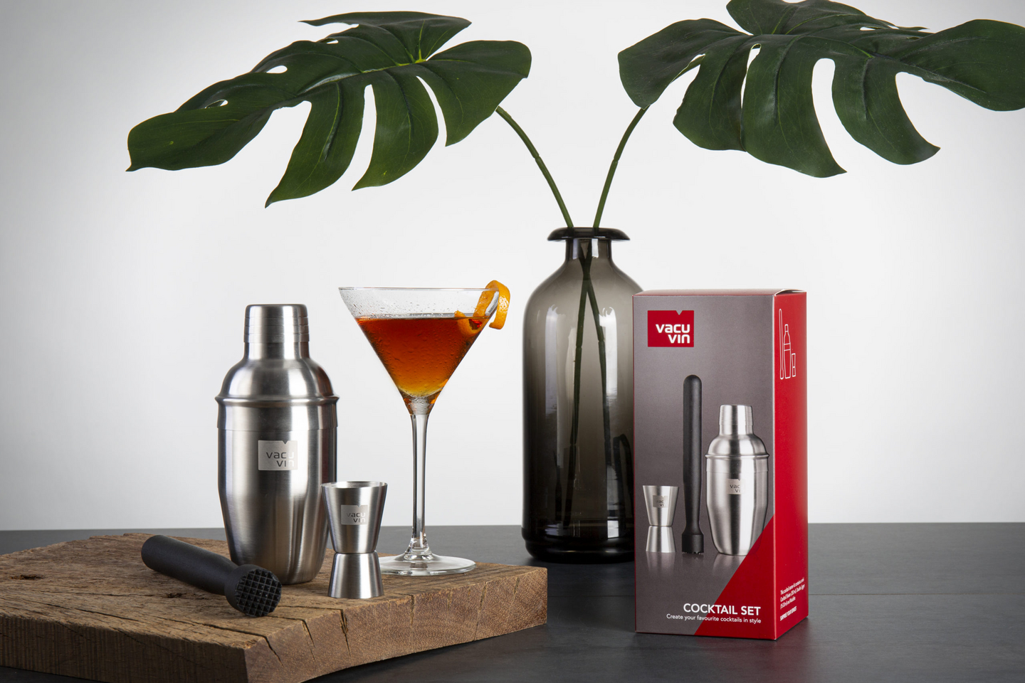 Vacu Vin cocktailsetti 3 osaa lahjapakkaus