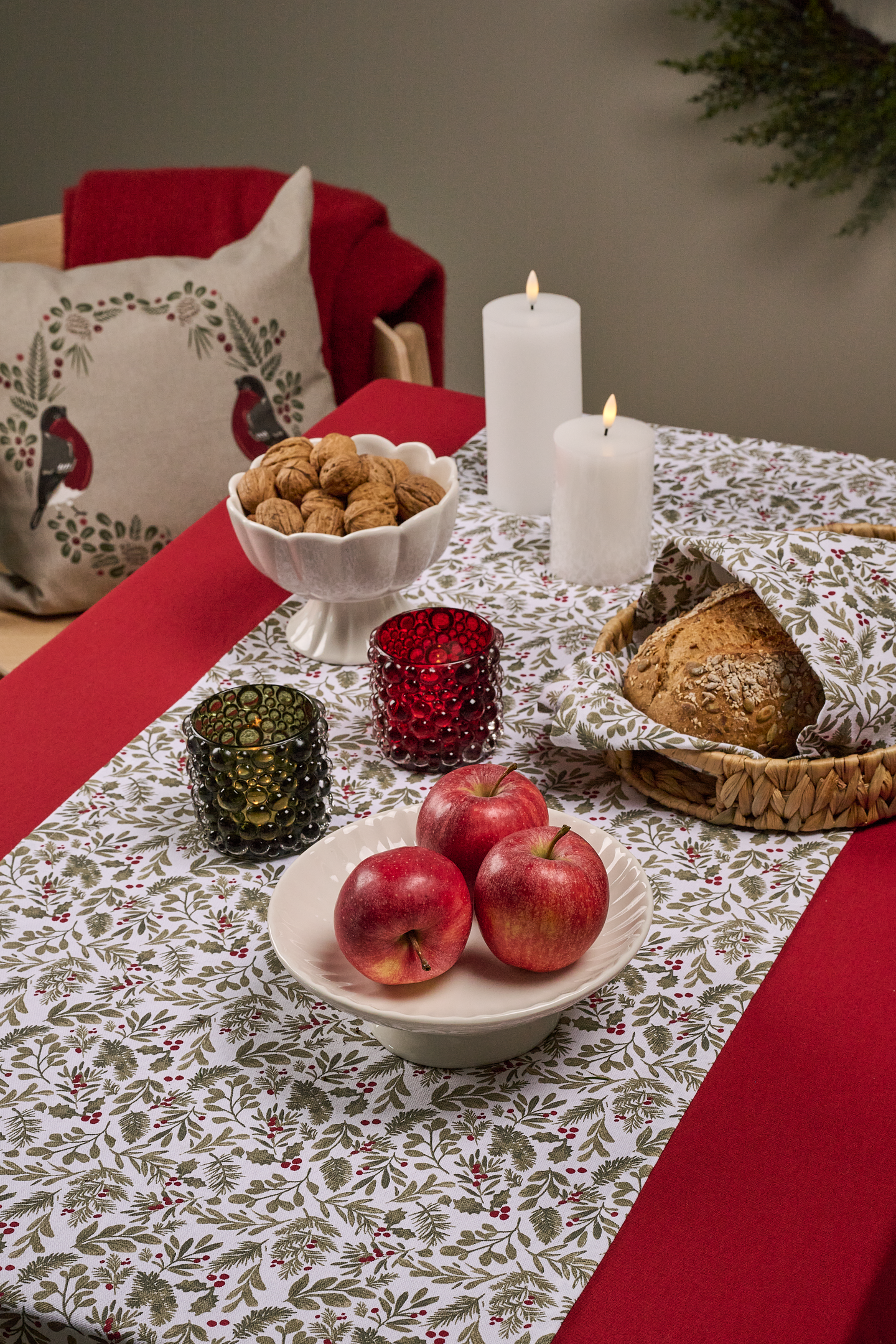 Hemtex 24h Freya jalallinen kulho 15,5x11,5 cm valkoinen