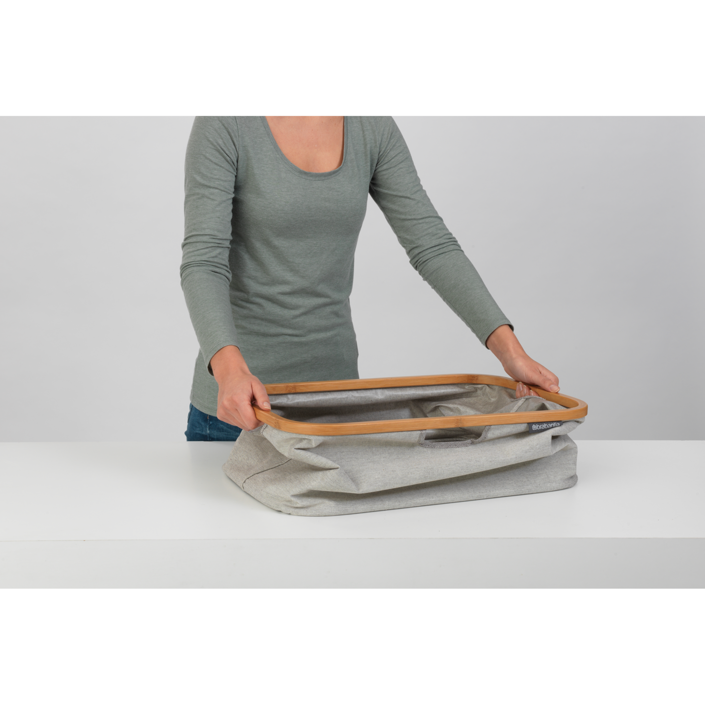 Brabantia kokoontaittuva pyykkikori 40 l