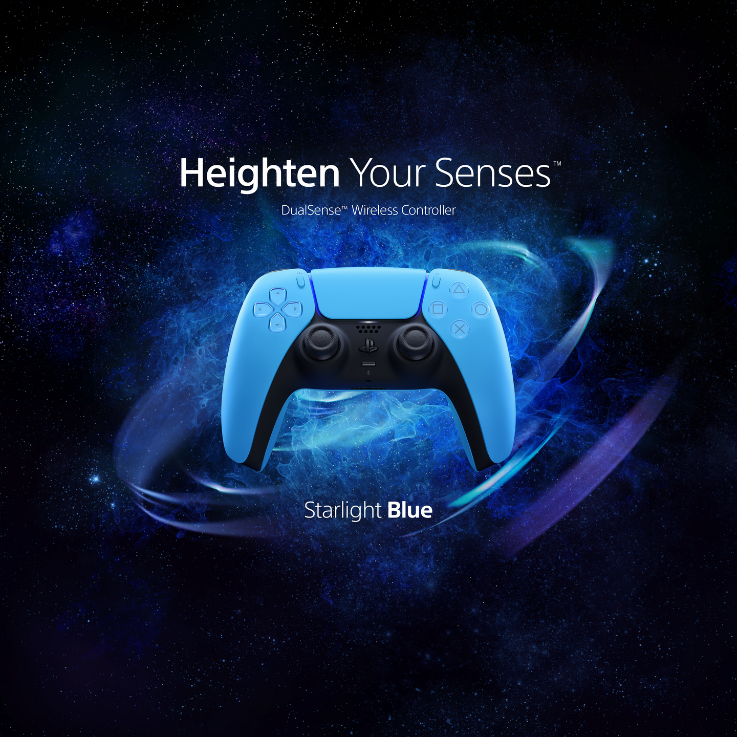 Sony PS5 DualSense Starlight Blue -langaton peliohjain
