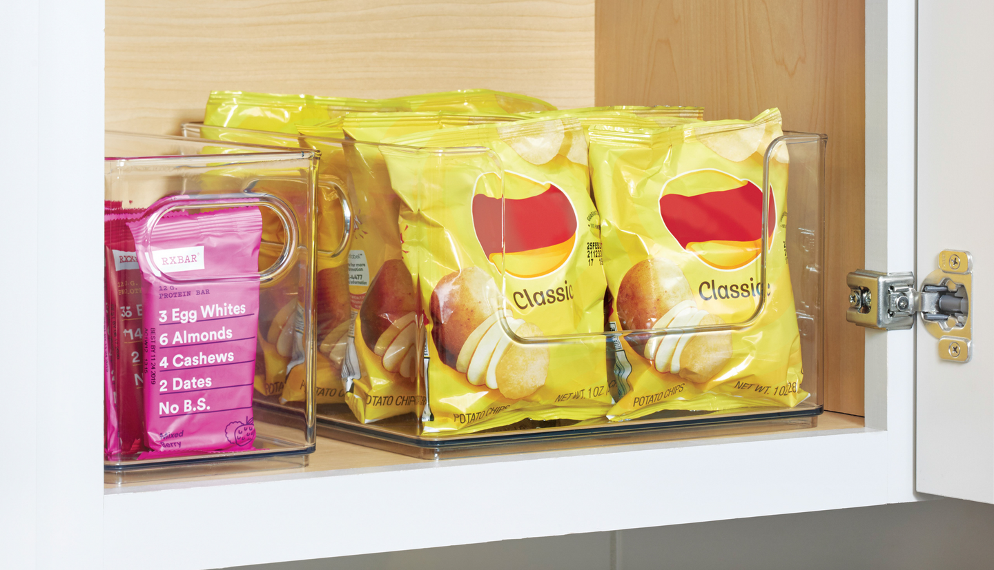 The Home Edit säilytyslaatikko avoin