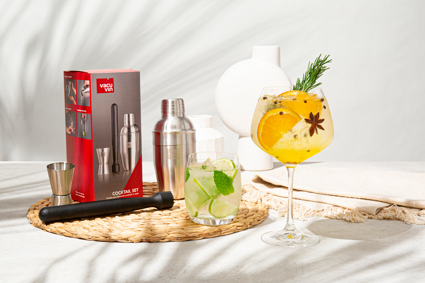 Vacu Vin cocktailsetti 3 osaa lahjapakkaus