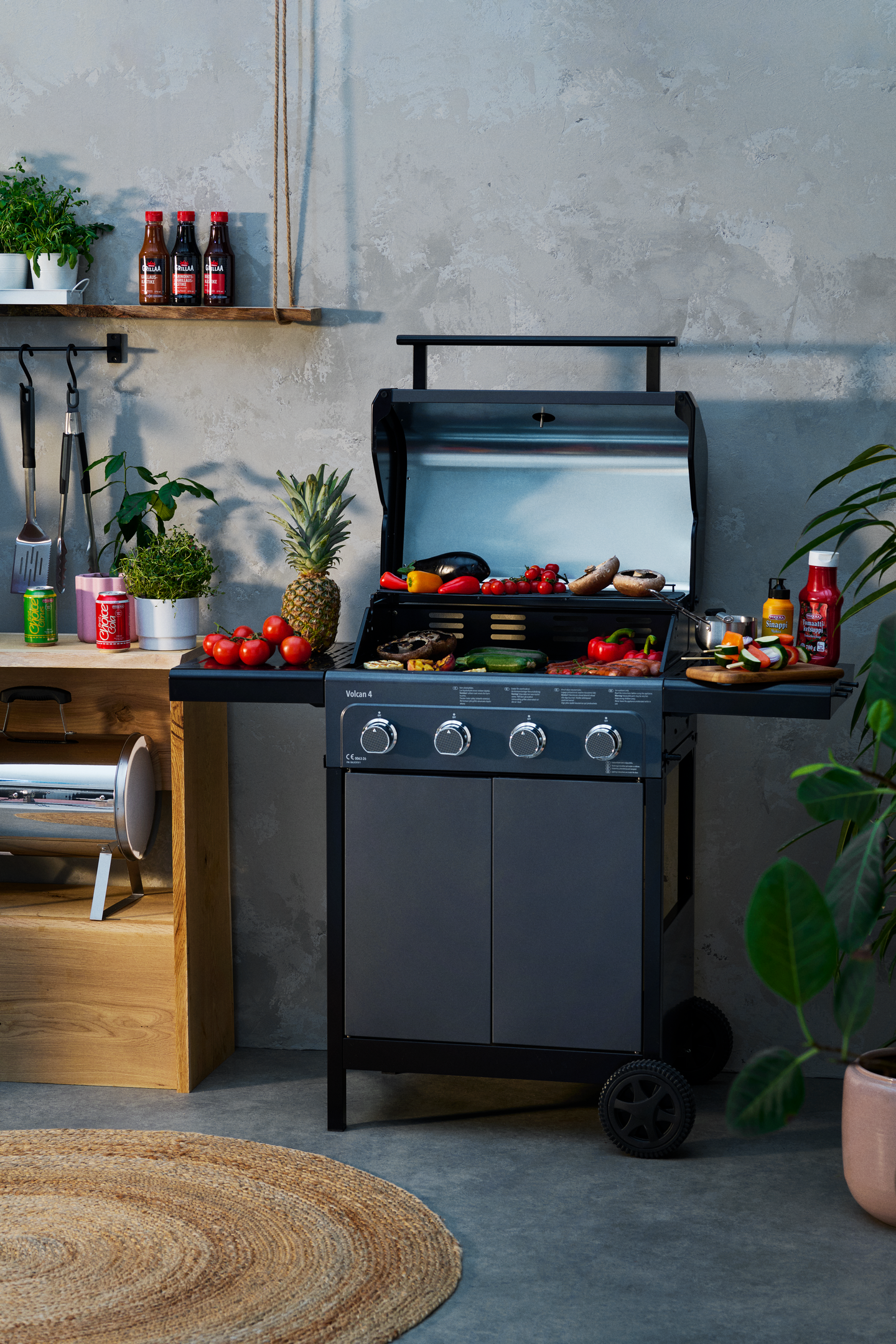 myhome Suvi puutarhatuoli musta