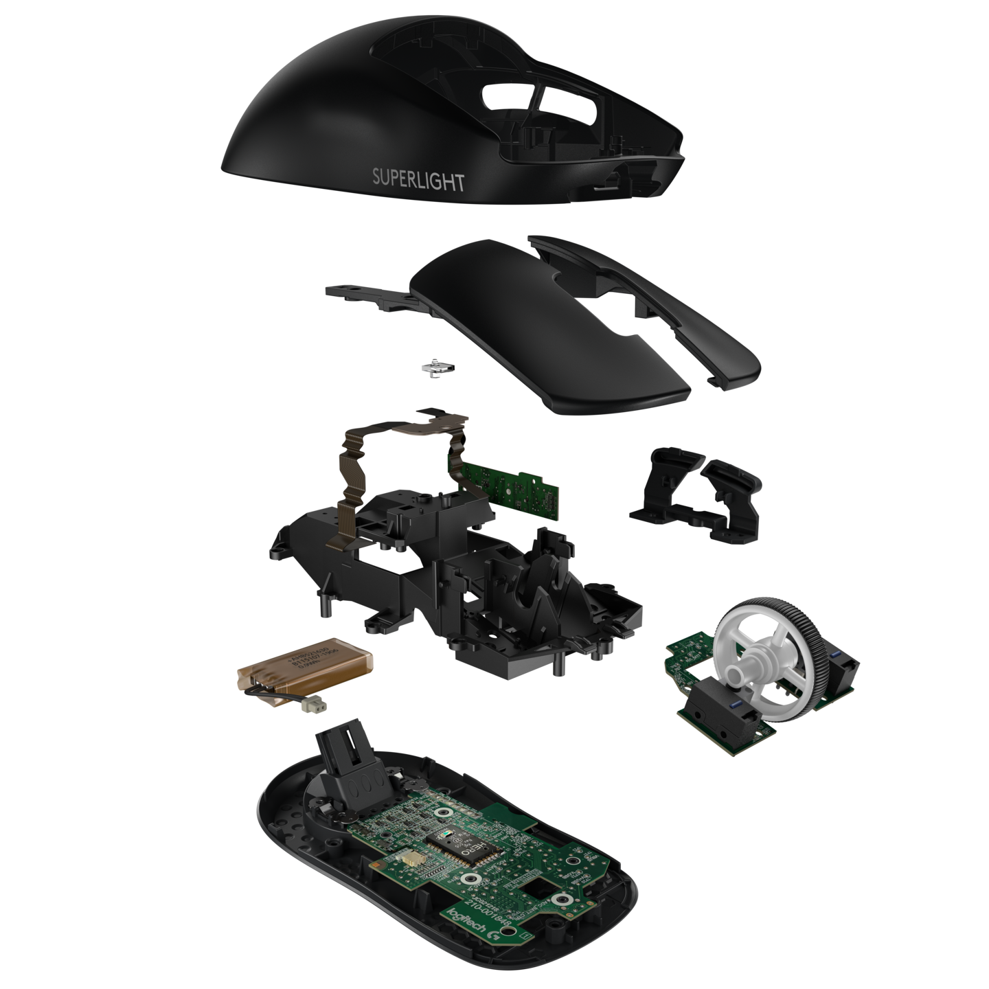 Logitech G Pro X Superlight -langaton pelihiiri, musta