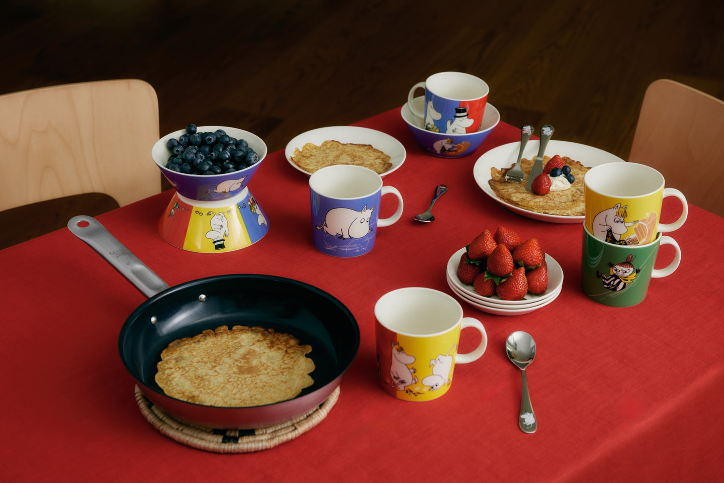 Muumi lasten aterinsetti Perhe