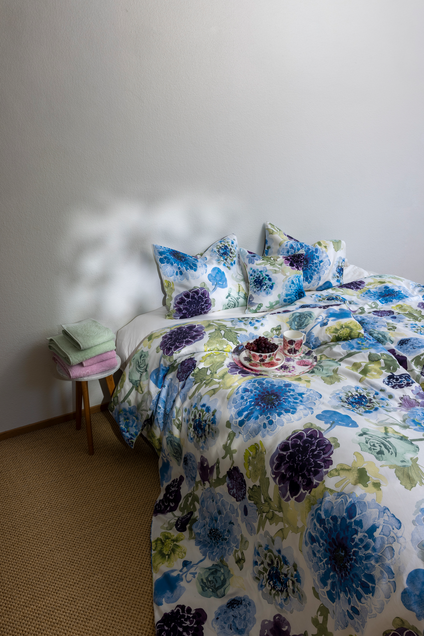 Pentik Daalia koristetyynynpäällinen 45x45 cm turkoosi