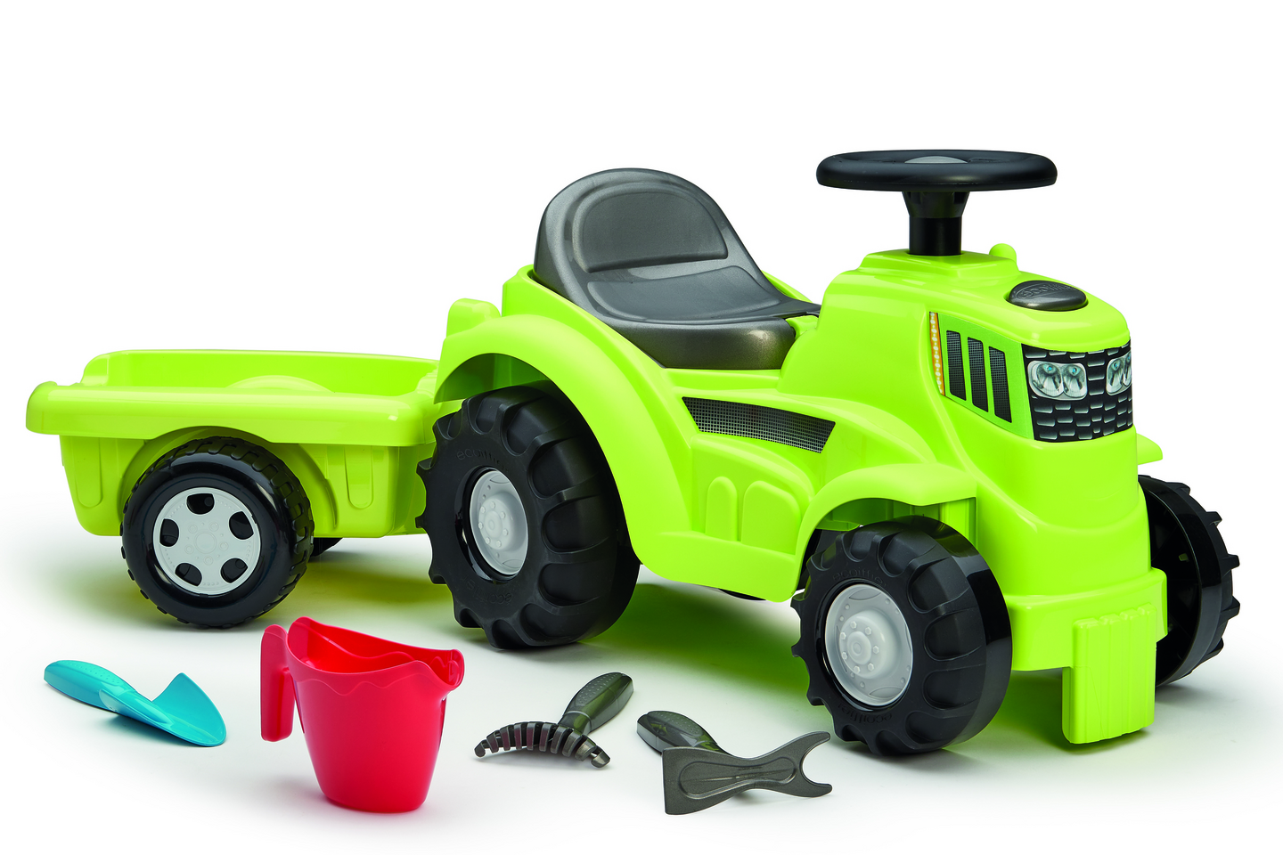 Ride-on traktori+perävaunu, tarvikkeita