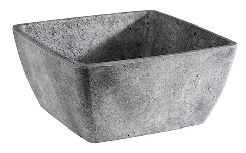 APS Element kulho 19x19x9 cm 1,5 l betonijäljitelmä melamiini