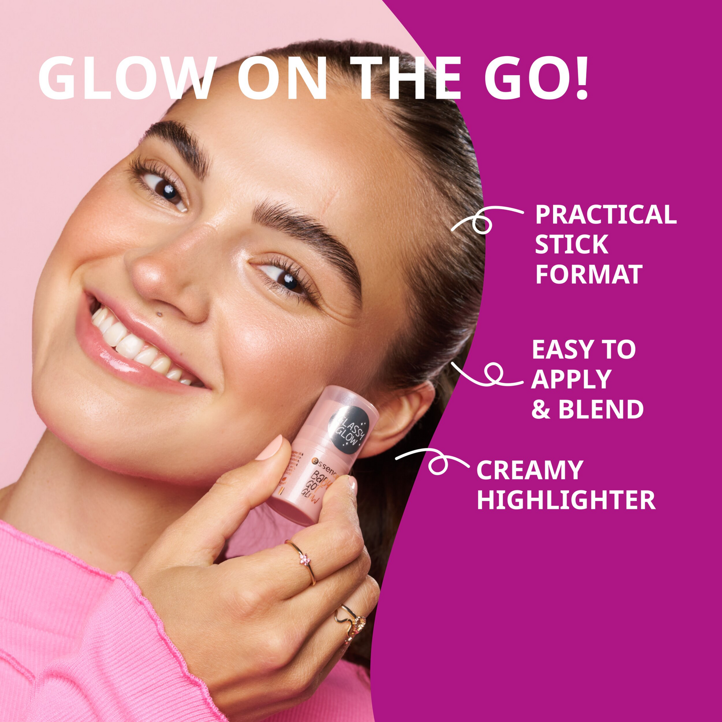 Essence Baby Got Glow korostuspuikko 20 Rosy Glaze