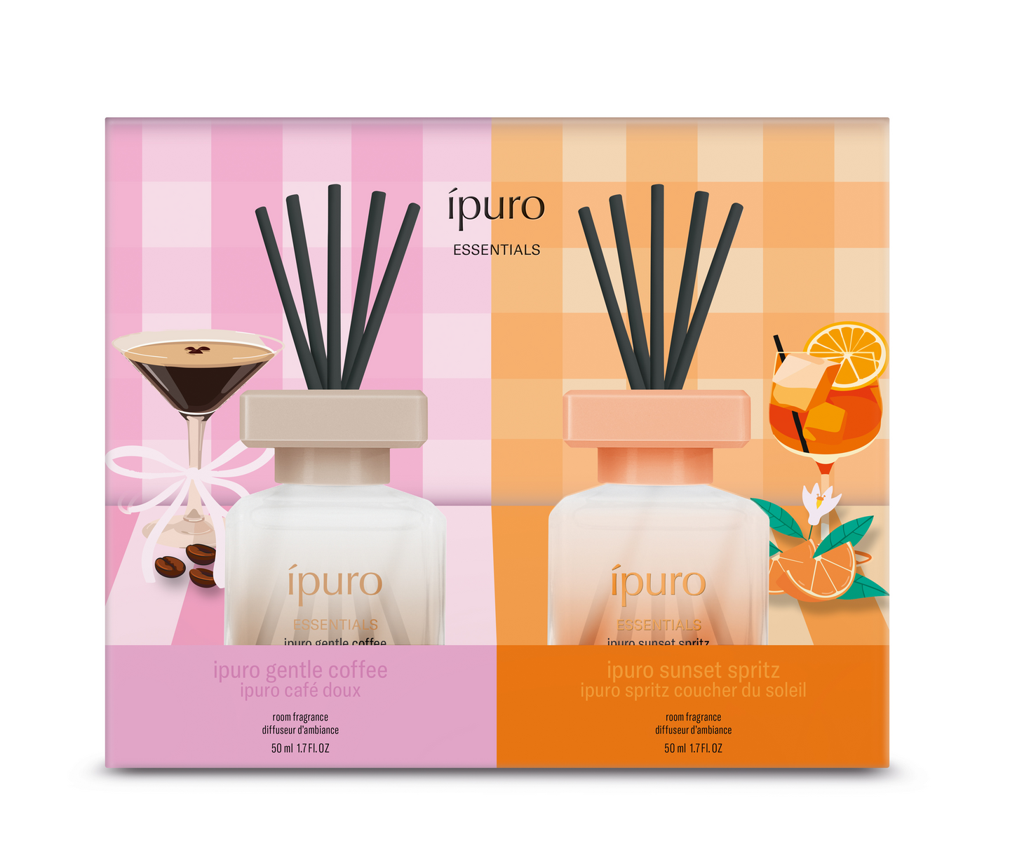 ipuro Essentials coffee & spritz lahjapakkaus 2x50ml