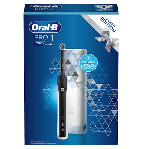 Oral-B Pro 1 750 CrossAction sähköhammasharja musta