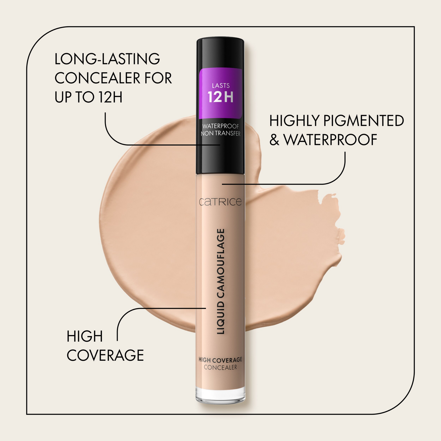 Catrice Liquid Camouflage High Coverage nestemäinen peitevoide 010 Porcellain
