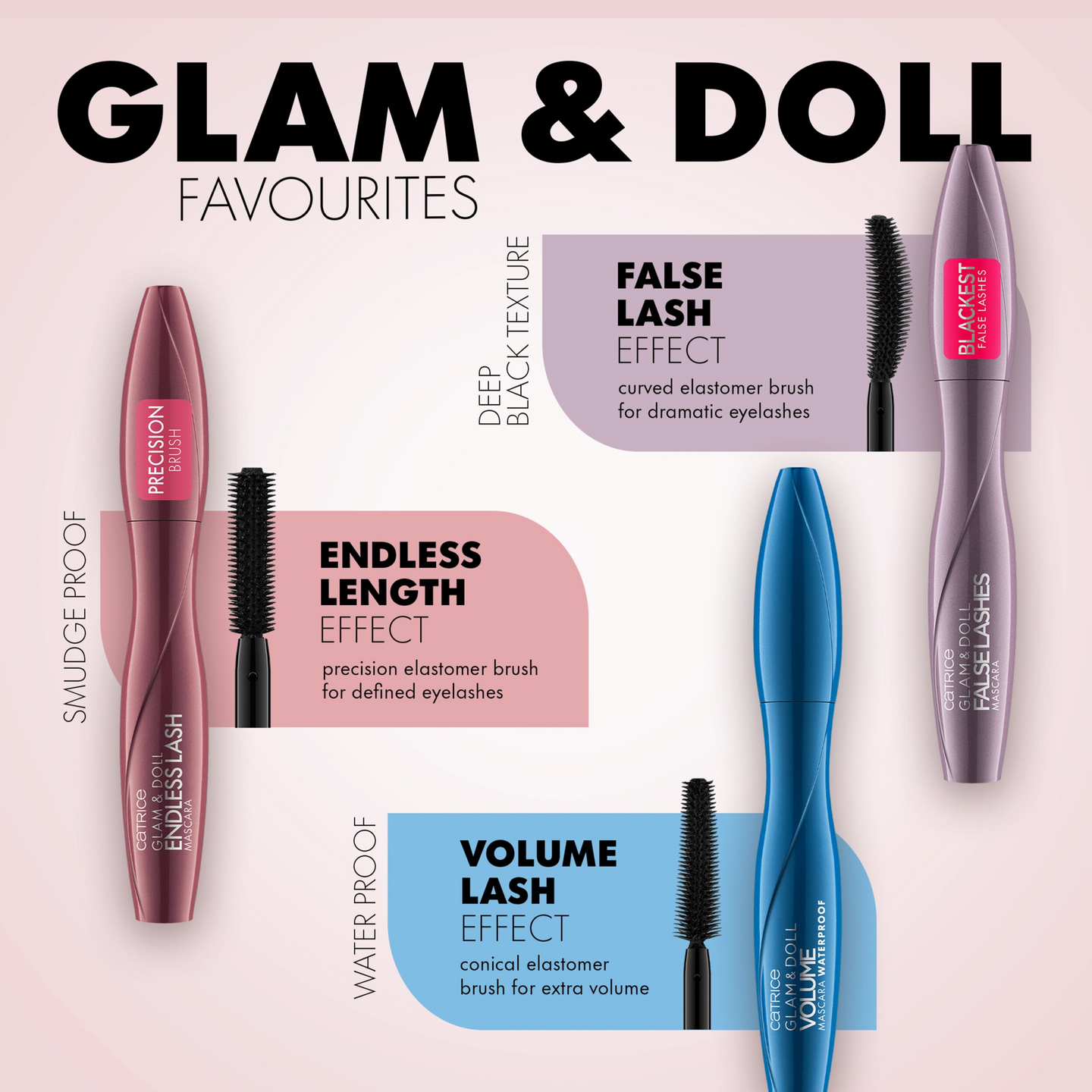 Catrice Glam & Doll False Lashes mascara 010 musta