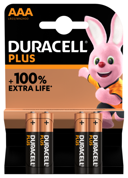 Duracell Plus AA alkaliparisto 4kpl