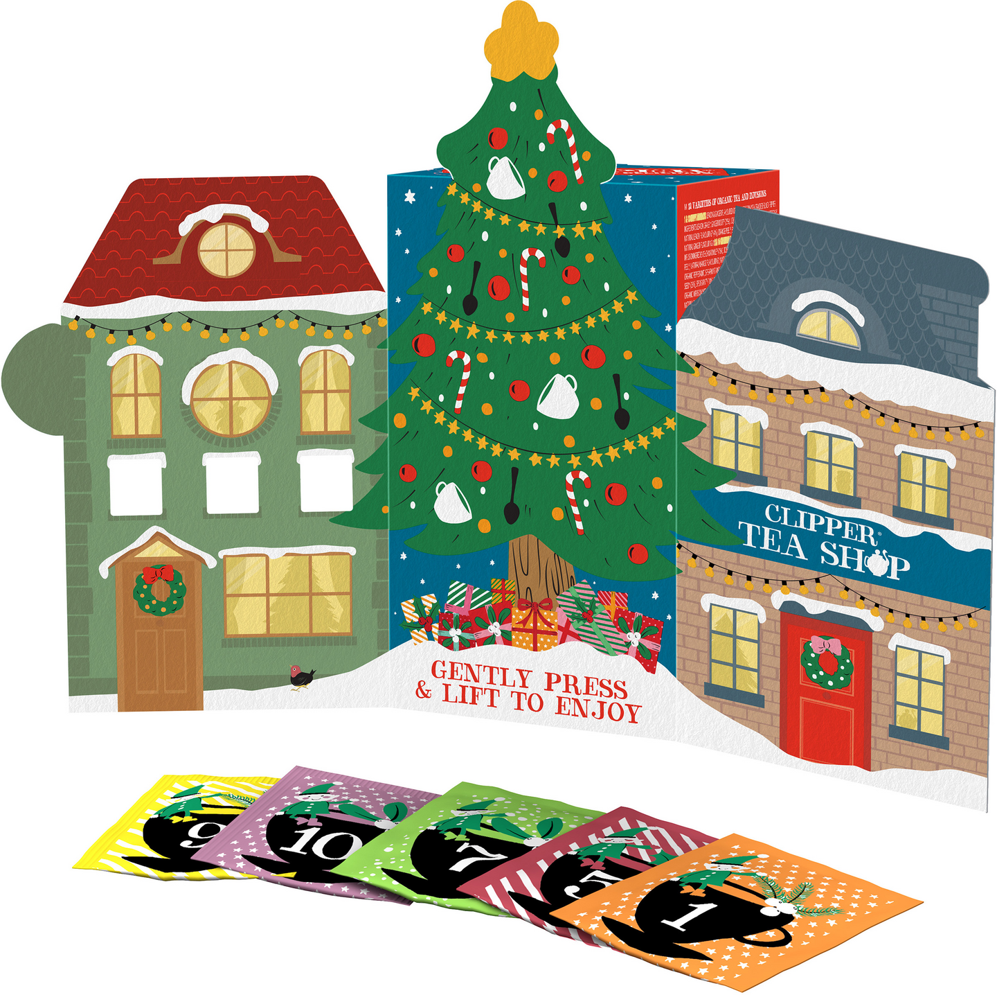 Clipper Teejoulukalenteri 24 ps luomu