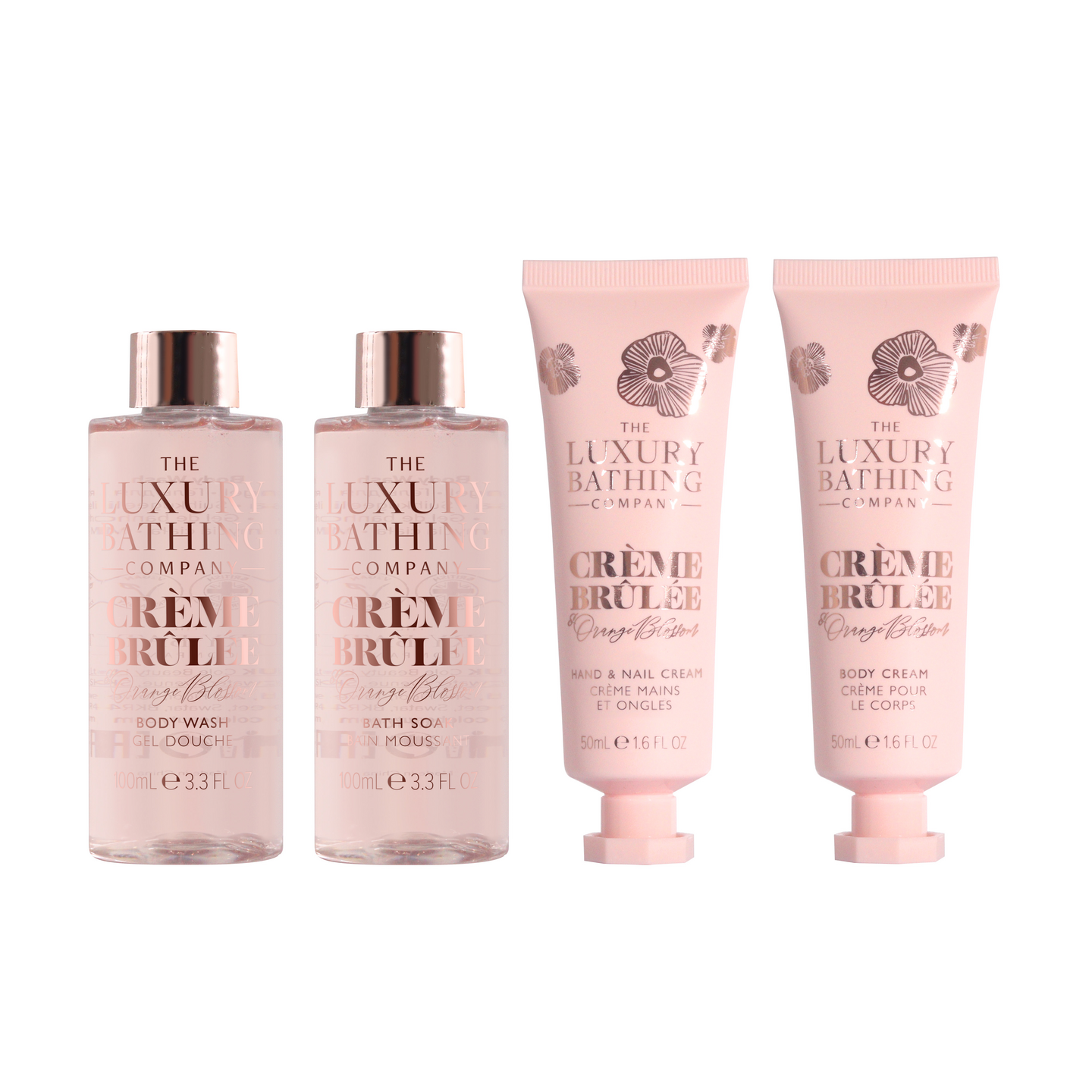 Luxury Bathing Company Creme Brulée & Orange Blossom Top to Toe Essentials lahjapakkaus 1 kpl
