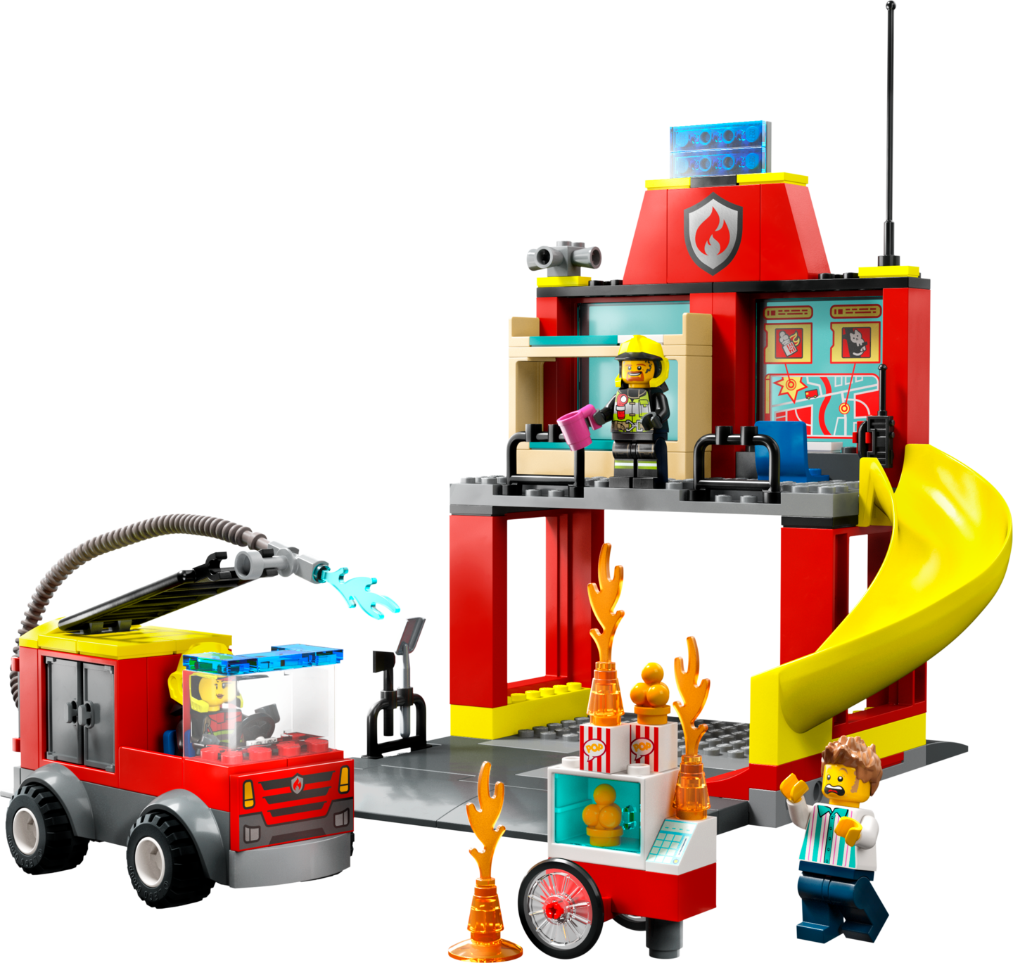 LEGO City Fire 60375 Paloasema ja paloauto