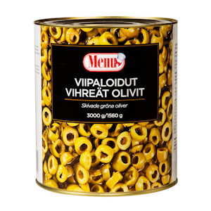 Menu viipaloidut vihreät oliivit 3000g/1560g