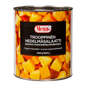 Menu trooppinen hedelmäsalaatti ananas-passiohedelmämehussa 3050g/1840g