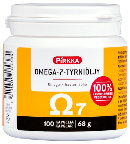 Pirkka omega-7-tyrniöljy 100kpl 68g