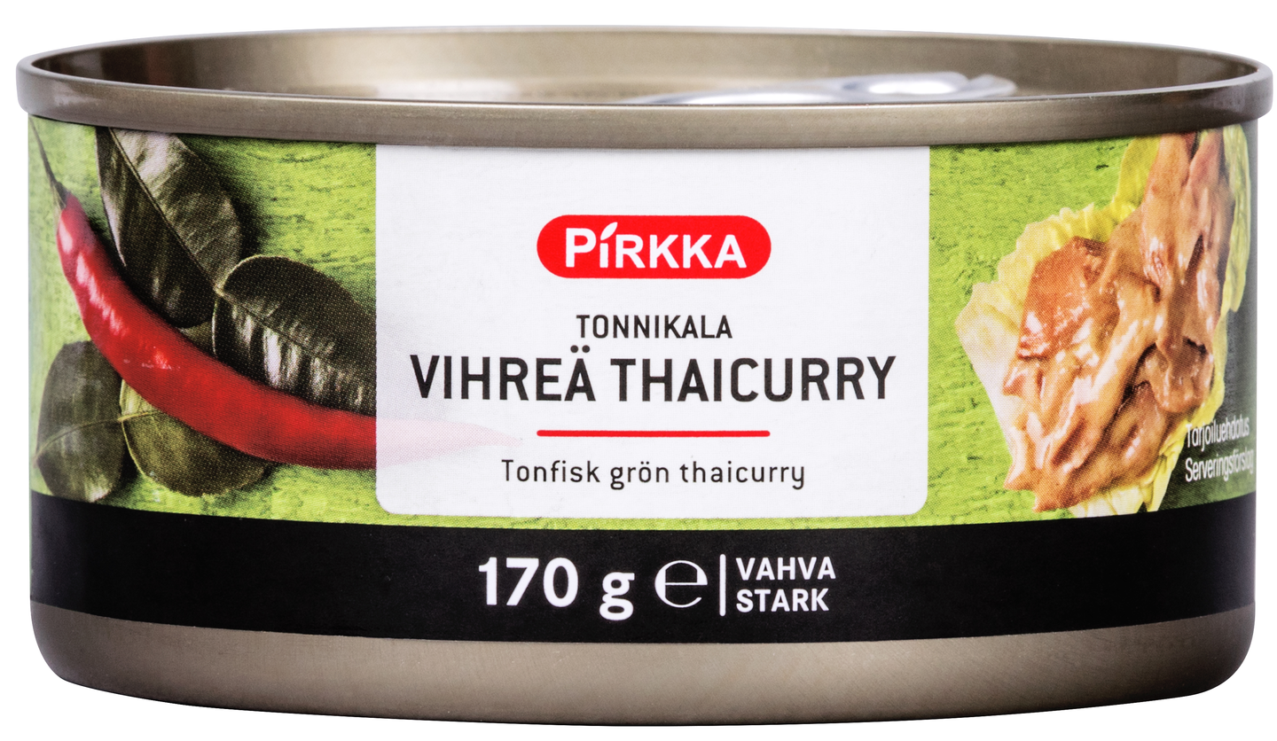Pirkka tonnikala vihreä thaicurry 170g