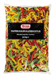 Menu paprikasuikalesekoitus (punainen, vihreä, keltainen) 2,5kg pakaste