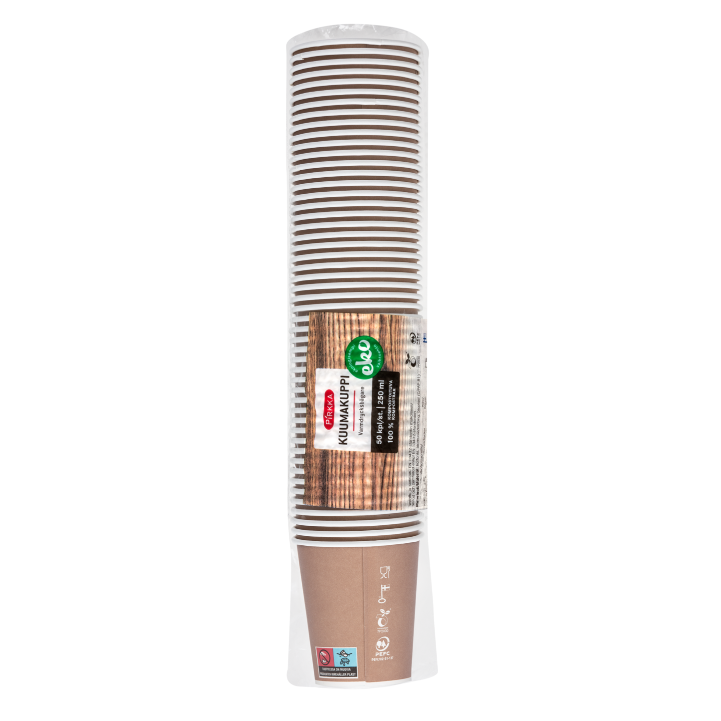 Pirkka kuumakuppi 250ml/50kpl
