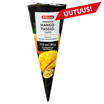 Pirkka maidoton mangopassiotuutti 112ml/86g